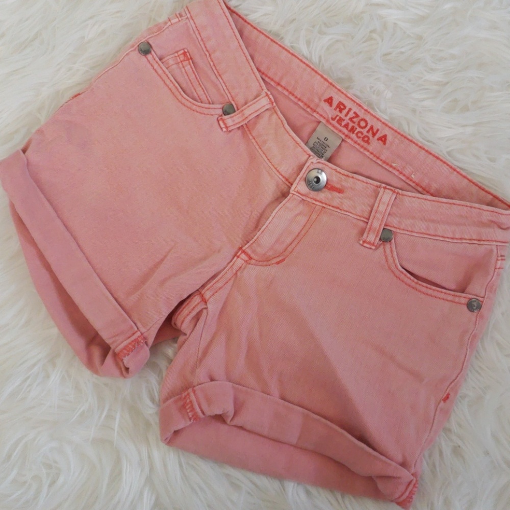 Red/Pink Denim Shorts